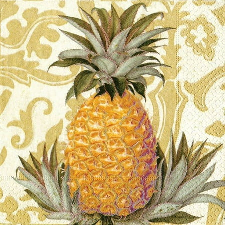 Paper Napkins Royal Pineapple Dinner Napkins