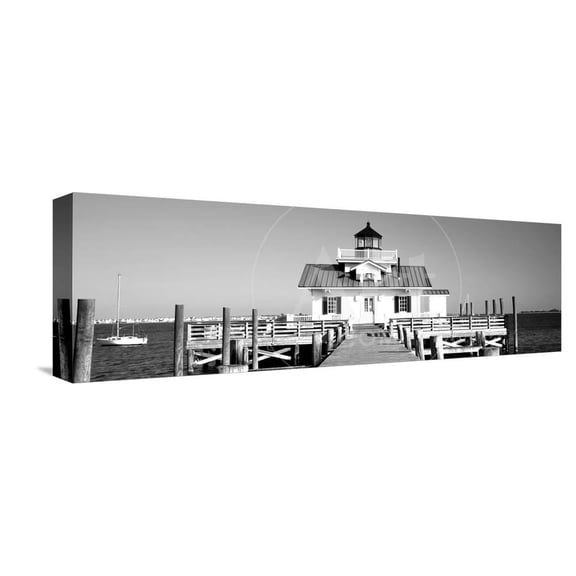 Roanoke Marshes Lighthouse, Outer Banks, North Carolina, USA, Scenic Stretched Canvas Wall Art Sold by Art.Com