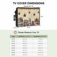 thumbnail image 3 of Outdoor TV Cover 80 to 85 Inches, Farmhouse Country Star Barn Barrel Plant Vintage Brown Waterproof and Weatherproof TV Cover with Remote Control Pocket, Flat Screen TV Cover Protector for Outside TV, 3 of 6
