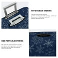 thumbnail image 5 of Daiia Snowflake Dark Blue Luggage Cover, Thickened Washable Travel Luggage Covers, Elastic Unique Baggage Covers for 18-20 inch Luggage-Small, 5 of 9