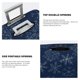 thumbnail image 3 of Balery Snowflake Dark Blue Funda de equipaje, fundas para maletas, elástica, lavable, protector de maletas, compatible con maletas de 18 a 32 pulgadas-Medium, 3 of 7