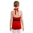 thumbnail image 2 of YiZYiF Kids Girls Christmas Dance Bodysuit Mrs Santa Claus Ballet Dance Leotard Xmas Party Dress Up Red 8, 2 of 7