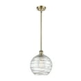thumbnail image 3 of Innovations Lighting  Athens Deco Swirl - 1 Light 10" Stem Hung Mini Pendant Antique Brass, 3 of 5
