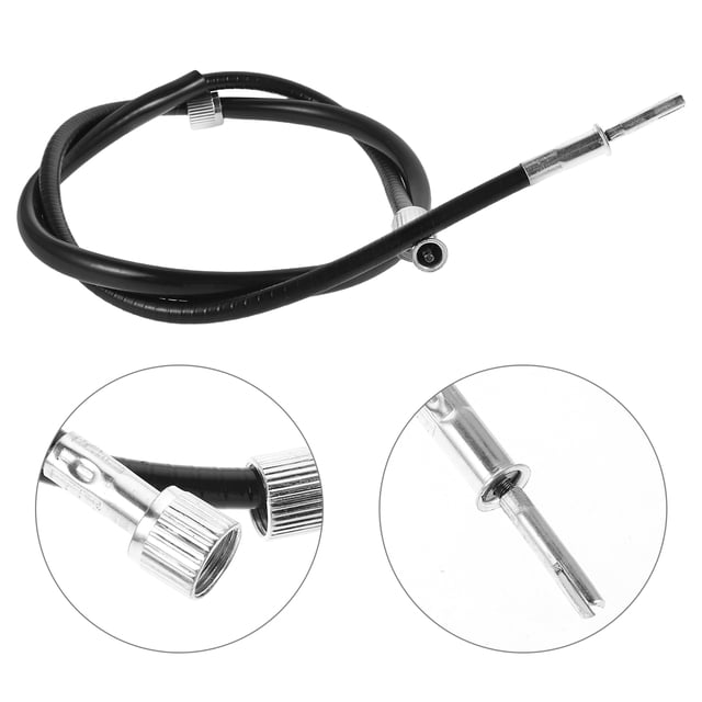 FONDOTIN Motorcycle Speedometer Cable Replacement Black Suitable for Various Motorbike Models