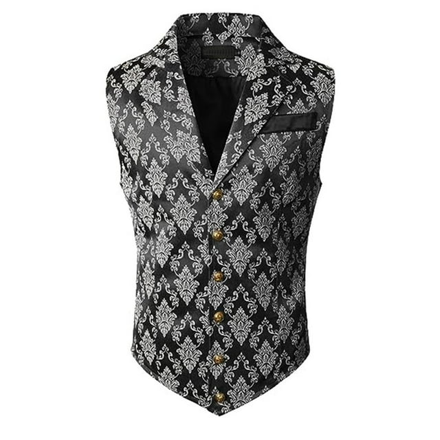 Gilet de Costume Mode Style Cour pour Hommes Sans Manches Formel Mariage Smoking Tenue de Soirée Ajustée