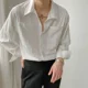 thumbnail image 4 of Camisas para hombre a rayas con bolsillo Camisas sociales lisas para hombre Diseñador casual Ropa popular coreana Tops originales regulares Normal Xxl, 4 of 5