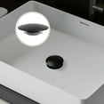 Matte Black Basin Waste Up Bathroom Sink Push Button Click Clack Plug
