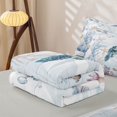 thumbnail image 5 of Homewish Sea Animal Turtle Zipper Full Size Comforter Sets with Fitted Sheet and 2 Pillowcases,Ocean Coral Starfish Zipper Bedding Set For Boys Girls,Reversible,4 Pieces, 5 of 7