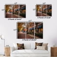 thumbnail image 4 of Designart "Charming Streets of Old Kansas, Missouri I" Missouri Metal Art Print Set, 4 of 5