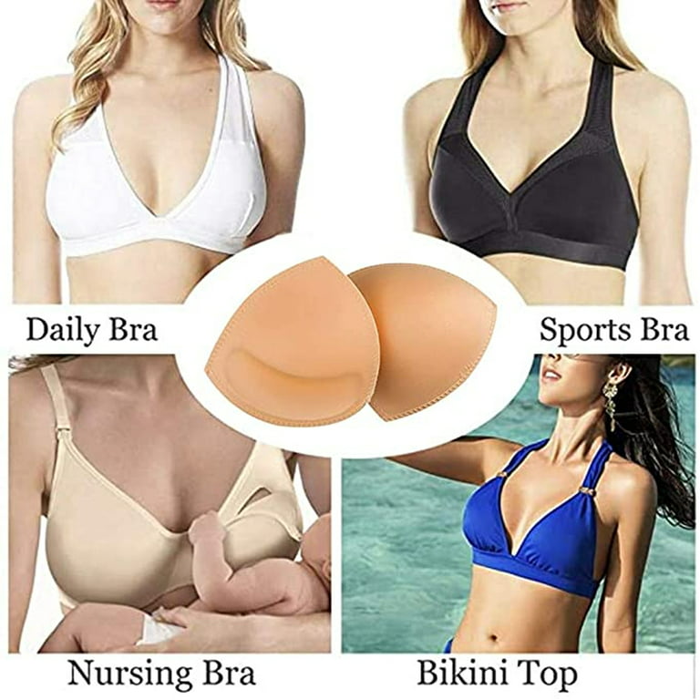 Push Up Bra Pads Inserts Breast Enhancers in Fun Sexy Colors with Double- Sided Tape 