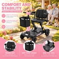 thumbnail image 5 of Ecomobi Lightweight Mobility Scooter for Adults & Seniors, Cruise & Airline Approved, Foldable Portable Electric Scooter, 30-Mile Range, Removable Lithium Battery, 300 lb Capacity,Pink, 5 of 10