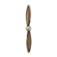 thumbnail image 6 of DecMode Brown Metal 2 Blade Airplane Propeller Wall Decor with Aviation Detailing, 6 of 8