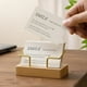 thumbnail image 3 of Naiovety Caja de notas elegante con tarjetero de madera maciza de nogal negro, tarjetero dorado para escritorio de oficina, liso Almacenamiento y organización del hogar Nogal en forma de T, 3 of 6