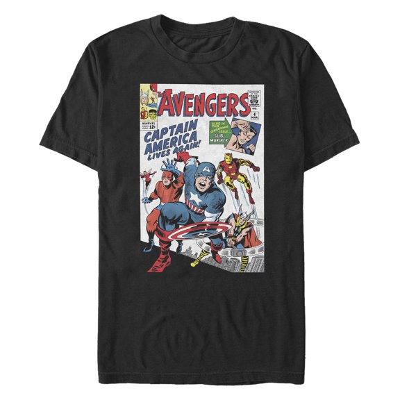 Men's Marvel America Lives Again  Graphic T-Shirt