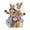 B, variant on Hearth & Gear Easter Plywood Rabbit Insert Sign Halloween Easter Meat Courtyard Venue Decoration Easter Cards for Kids Pack Garden Label Holiday Display Light Metal Holder Stand Garden Metal 4