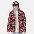 thumbnail image 4 of Fotbe Rose Flowers Men's Women's UPF 50+ Sun Protection Jacket Hooded Cooling Shirt with Pockets Hiking Outdoor Performance-Medium, 4 of 9