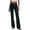 Dark Blue 14, variant on Shorts for Women Solid Double Button High Waist Micro Flare Pants, Front Patch Pocket Stretch Long Trousers, Casual Daily Cargo Bootcut Pants Wide Leg Pants Woman