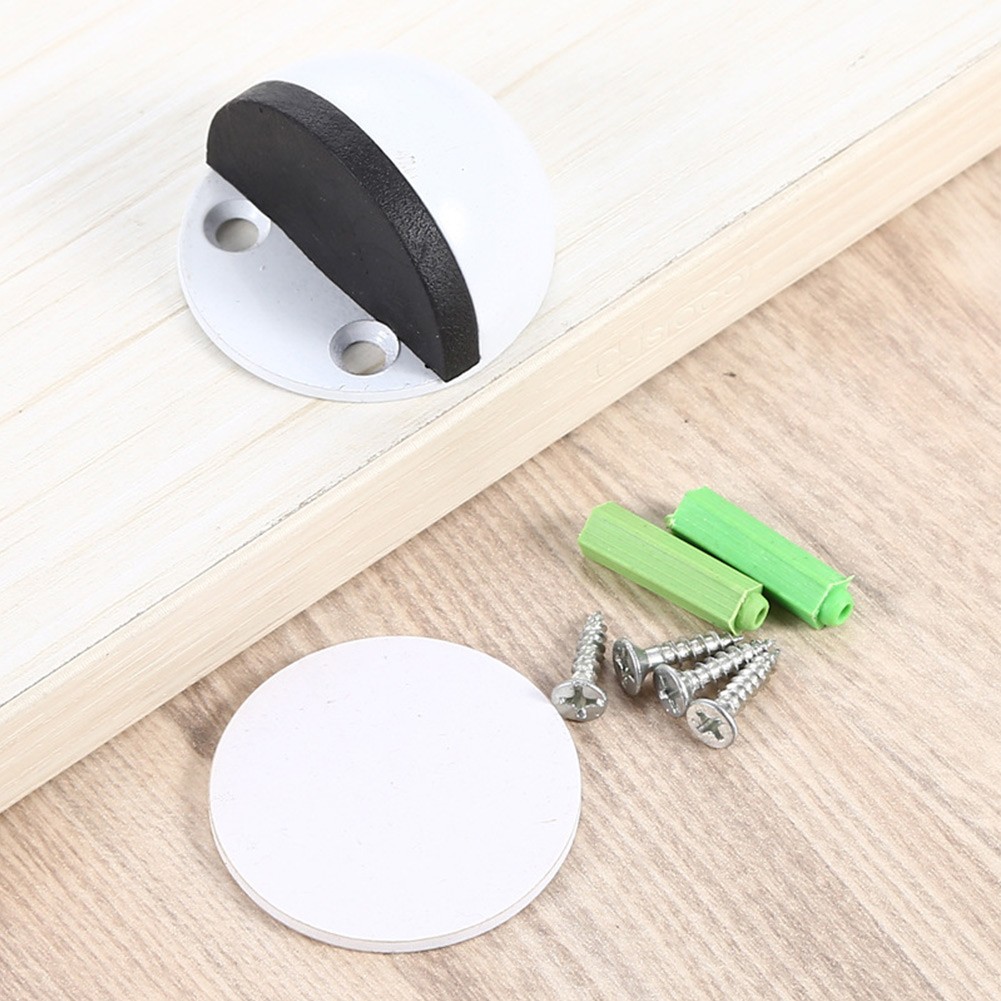 Self Adhesive Stainless Steel Oval Door Stopper Anti Collision Door