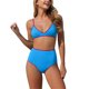thumbnail image 2 of Trajes de baño para mujer, casuales y de moda, de color sólido, sin mangas, con abertura, para mujer, trajes de baño para mujer, trajes de baño para mujer, trajes de baño de moda playera para mujer, 2 of 6