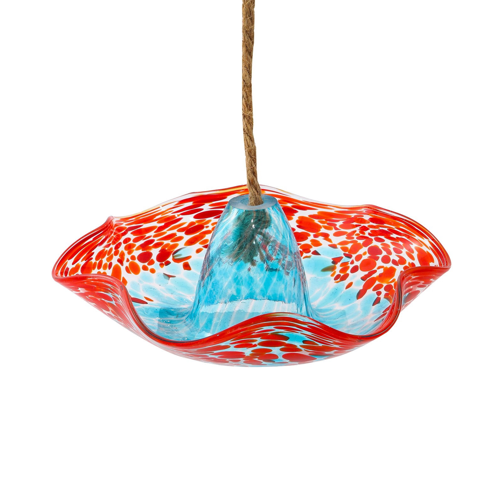 ZLBDYG Outdoor Hanging Bird Feeder – Windproof & Rainproof Wild Bird Feeding Station with 3 Hooks, Colorful Garden Decor for Backyard, Patio & Birdwatching Enthusiasts