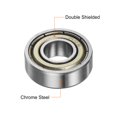 thumbnail image 4 of R4ZZ Deep Groove Ball Bearing, 1/4" x 5/8" x 10/51" Chrome Steel Z2 Double Steel Shielded Bearing, 10 Pack, 4 of 5