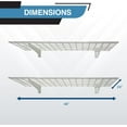 00630 2Pack Heavy Duty Steel Wall Garage Shelving, Inch X 24Inch