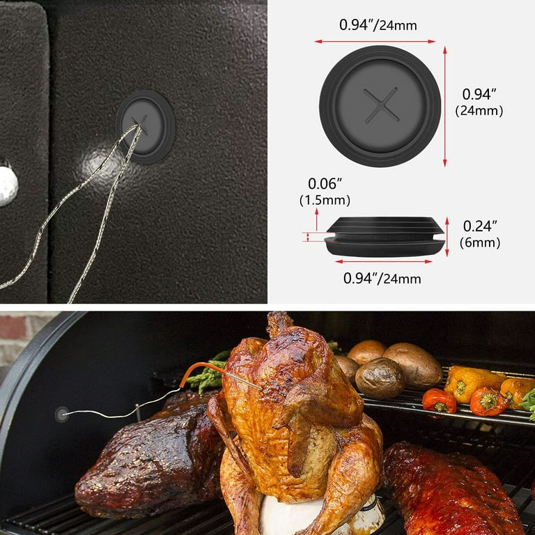 2-Pack Replacement Meat Probe for Traeger Pellet Grill, Comes with Probe  Grommet