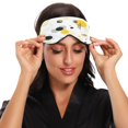 thumbnail image 4 of IAUYY Sleep Mask, Super Soft Eye Masks with Adjustable Strap, Lightweight Comfortable Blindfold,Perfect Blocks Light for Men Women Yellow and Black Dots, 4 of 7