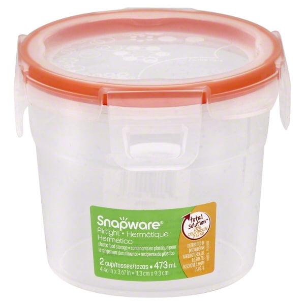 Snapware Total Solution 2 Cups Plastic Food Storage 1 Container Walmart Com Walmart Com