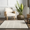 thumbnail image 3 of nuLOOM Aemilie Casual Striped Wool Area Rug, 4' x 6', Ivory, 3 of 9