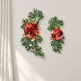 thumbnail image 4 of Kit de flores artificiales Bewildely guirnaldas peonía realista cartel de bienvenida decoración de pared Rojo 80cm, 4 of 6