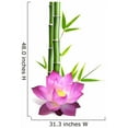 thumbnail image 2 of Wallmonkeys Flower of Lotus and Bamboo Peel and Stick Wall Decals WM238743 (31 in W x 48 in H), 2 of 4
