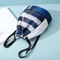 thumbnail image 4 of Mochila con cordón, bolso con cordón, mochila con cordón, mochila grande con separación en seco y húmedo, color negro, 4 of 5