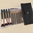 thumbnail image 4 of Compact 12 Pieces Cosmetic Brush Set Travel Face And Eye Makeup Brushes, 4 of 14