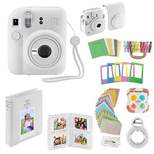 Cámara instantánea Fujifilm Instax Mini 12 con kit de accesorios Clay