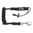 thumbnail image 1 of S SERENABLE Coiled Lanyard Rope Bungee Cord Tool Tether Leash Boating Kayak Paddle Leash Black, 1 of 8