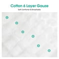 thumbnail image 3 of 100% Cotton Cloth Baby Diapers 12 Pack , Reusable 6 Ply Absorbency Diapers(Baby Unisex), 12"x16", White, 3 of 7