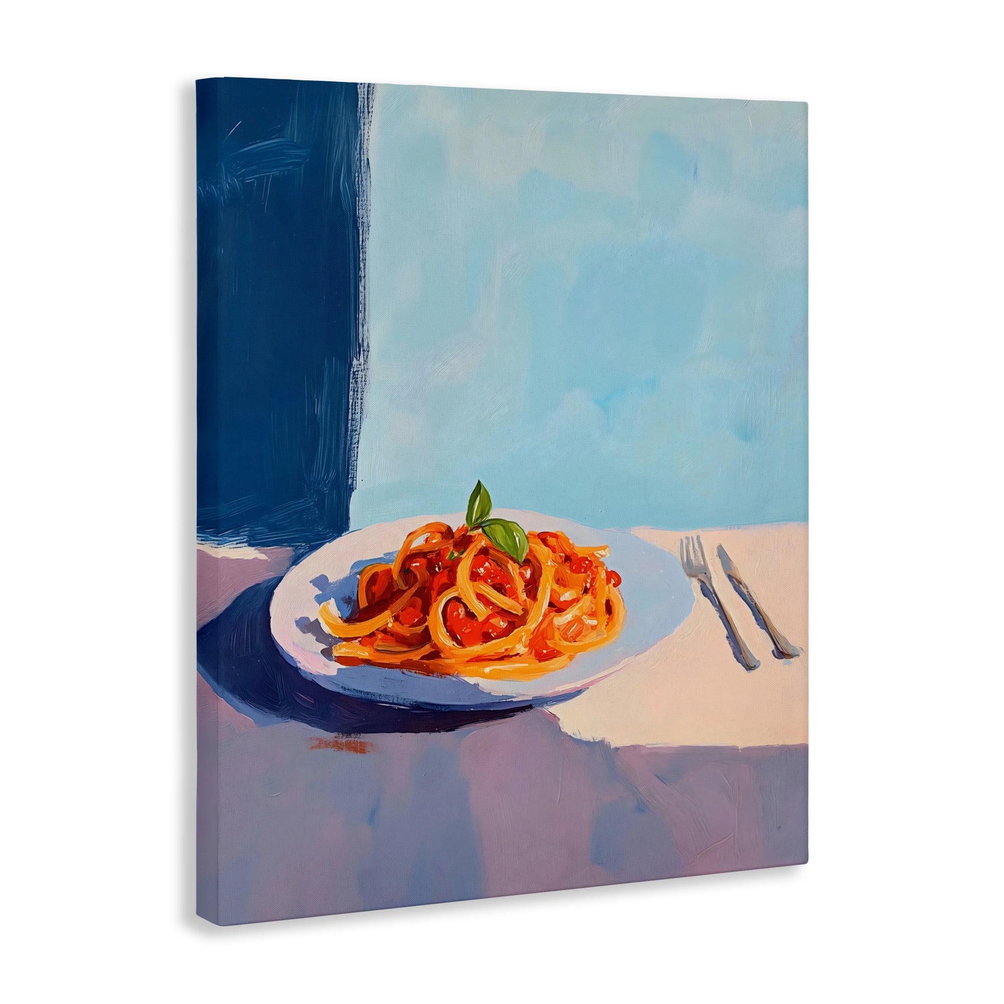 Stupell Industries Italian Spaghetti on Plate Canvas Wall Art, design by The Prints Vibe