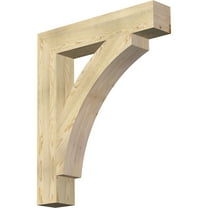 Ekena Millwork 6"W x 34"D x 40"H Thorton Block Rough Sawn Bracket, Douglas Fir