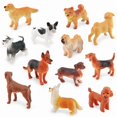thumbnail image 1 of Juego de figuras de perro en miniatura, 12 unidades, diseño realista de cachorro de plástico, 1 of 2