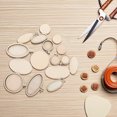 thumbnail image 2 of 8 Pcs Cross Stitch Fixing Frame Embroidery Mini Wood Hoops DIY Wooden Round and Oval Cross Stitch for Crafting Sewing Stitching, 2 of 9
