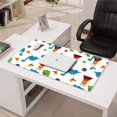 thumbnail image 3 of Long Mouse Pads for Desk,White Dinosaurs Volcanoes Birds Pattern Desk Mats on Top Of Desks, Desk Mouse Pad Extra Large with 3mm Non-Slip Base and Stitched Edge for Gaming,Office,Work,Home 31.5"x15.7", 3 of 6