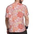 thumbnail image 2 of Wukai Corals Print Men's Short-Sleeved Mesh T-Shirt,Quick-Dry Short Sleeve Workout T-Shirt-Large, 2 of 8