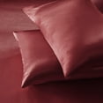 thumbnail image 2 of Comfort Classics Satin Red Luxury 2 PC Pillowcases, Standard - Wrinkle Free, 2 of 5