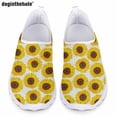 thumbnail image 1 of Zapatos de enfermera ligeros y suaves para mujer de Doginthehole, zapatos planos casuales con estampado de girasoles de tendencia clásica, zapatos de malla cómodos de verano, 1 of 5