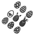 thumbnail image 1 of Kearding Pegatina de Pascua forma de huevo acrílico pared calcomanía Festival decoración espejo pared Paster Diy 3d pegatinas decorativas Kits de decoración para fiestas negro JM626 Kearding HA003777-03, 1 of 6