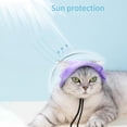thumbnail image 2 of Minzimin Pet Hat with Ear Holes Sunscreen Cap, Adjustable String Dog Cat Summer Sun Hat,Cat Dog Bucket Hat for Birthday Party Costume Decoration Outdoor Hiking, 2 of 7