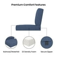 thumbnail image 2 of Covers&All Outdoor Seat/Back Cushion with Eco-friendly Olefin Fabric (28½”L x 28½”W x 5”Thick), 2 of 7