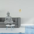 thumbnail image 2 of Estatua De Buda Mono Con Hojas, Escultura, Adorno En Miniatura Coleccionable, Decoración Abstracta Para Hotel, Patio, Jardín, Hogar, Estantería, Bar, 2 of 8