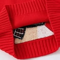 thumbnail image 5 of Staki Christmas Sweater Girls Baby Girl Knit Sweater with Pocket Toddler Pullover Sweater Cute Fall Winter Clothes(Red,3-4 Years), 5 of 7